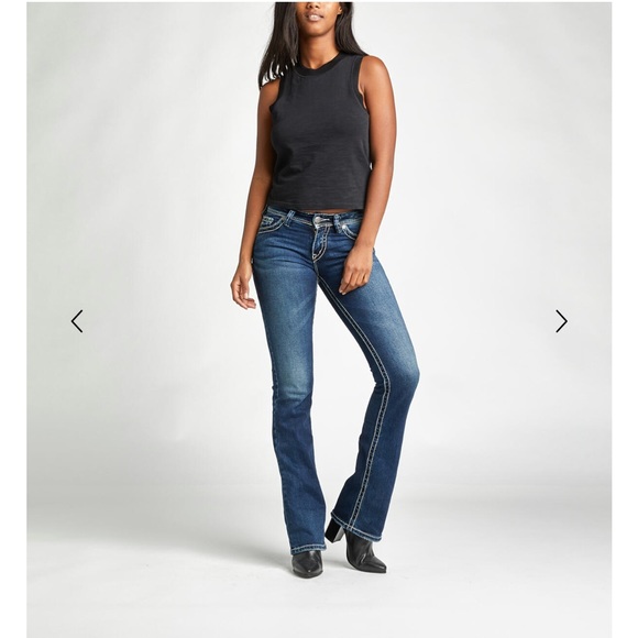 Silver Bootcut Jeans 👖 - Picture 4 of 11